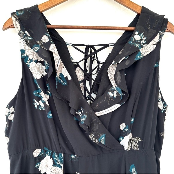 Torrid empire waisted dress,  sleeveless with ruffles and lace back, midi - Picture 4 of 14